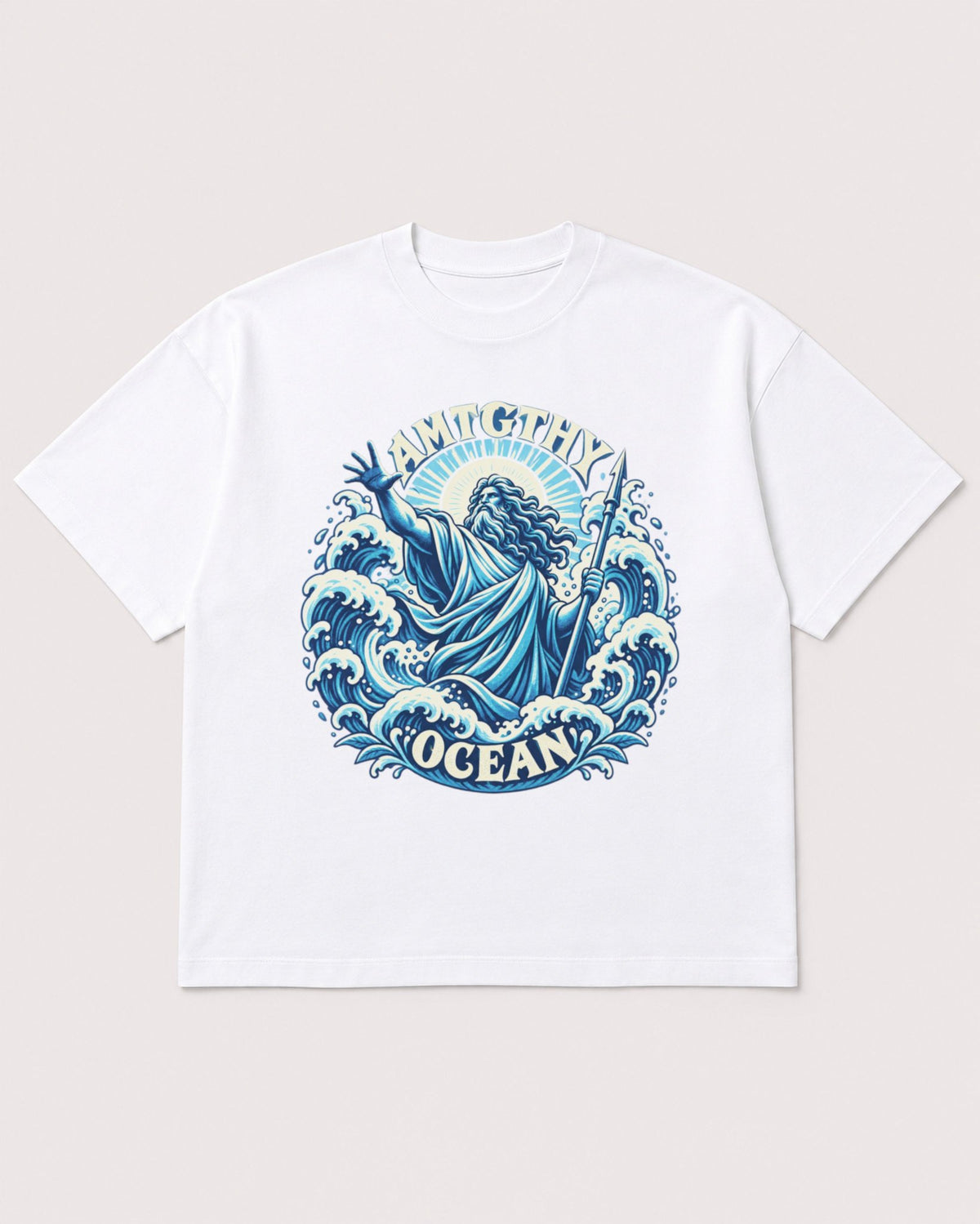 Mockup Boxy Heavyweight Tee White product