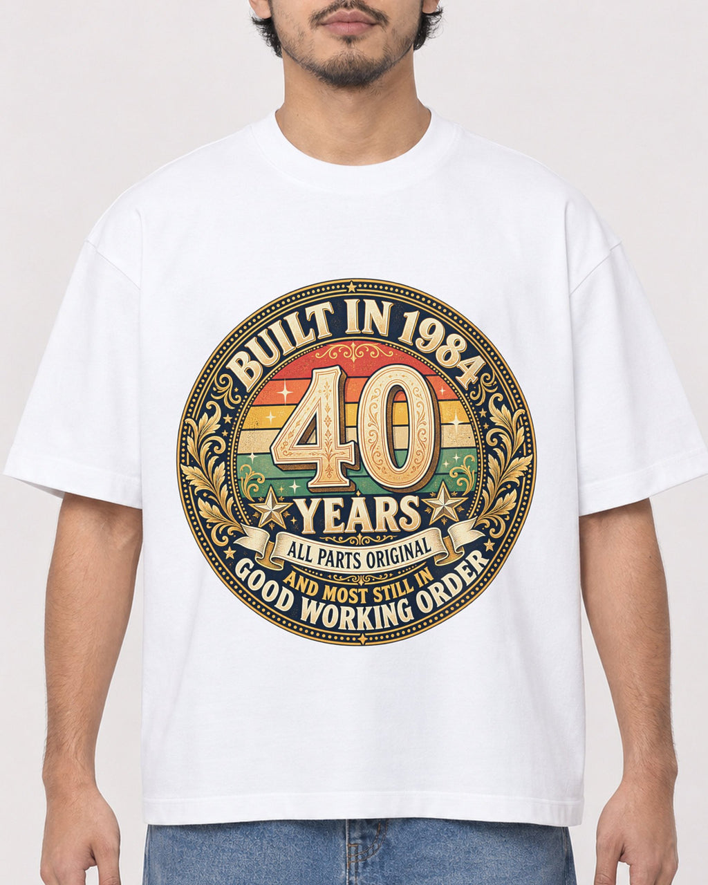 Mockup Boxy Heavyweight Tee White male close-up 02