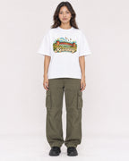 Mockup Boxy Heavyweight Tee White female full-body 02