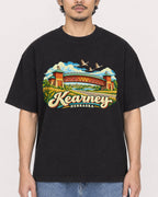 Mockup Boxy Heavyweight Tee Black male close-up 02