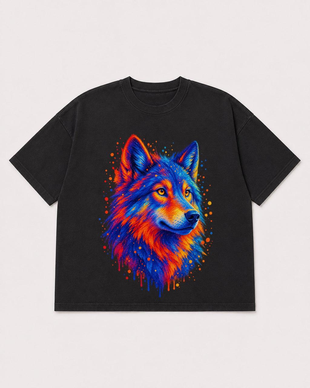 Mockup Boxy Heavyweight Tee Black product