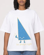 Mockup Boxy Heavyweight Tee White female close-up 15