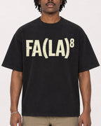 Mockup Boxy Heavyweight Tee Black male close-up 04