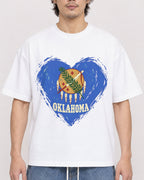 Mockup Boxy Heavyweight Tee White male close-up 03