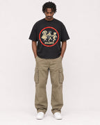 Mockup Boxy Heavyweight Tee Black male full-body 04