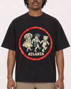 Mockup Boxy Heavyweight Tee Black male close-up 04