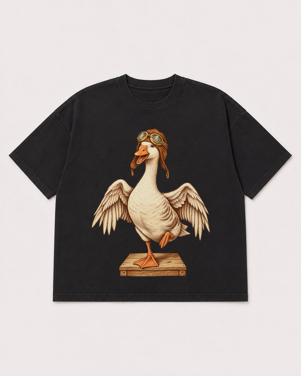 Mockup Boxy Heavyweight Tee Black product