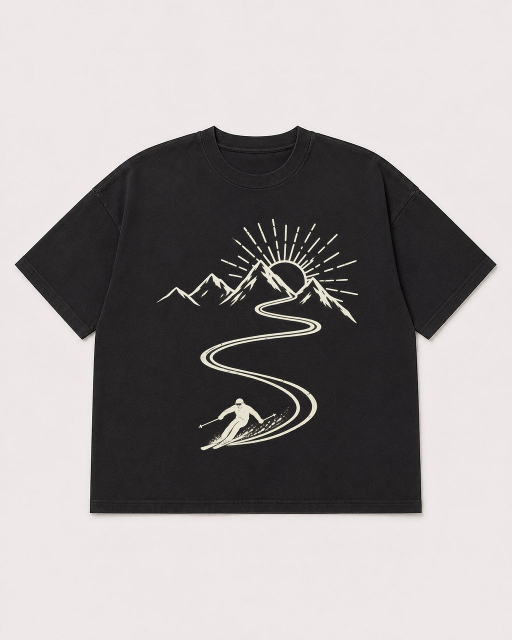 Mockup Boxy Heavyweight Tee Black product