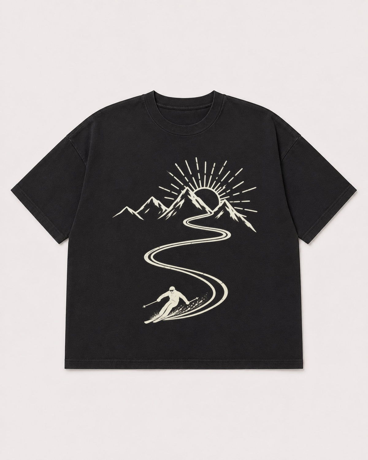 Mockup Boxy Heavyweight Tee Black product