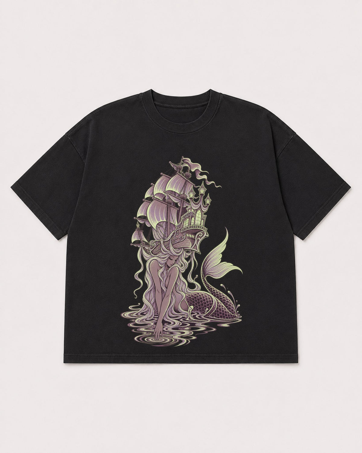 Mockup Boxy Heavyweight Tee Black product