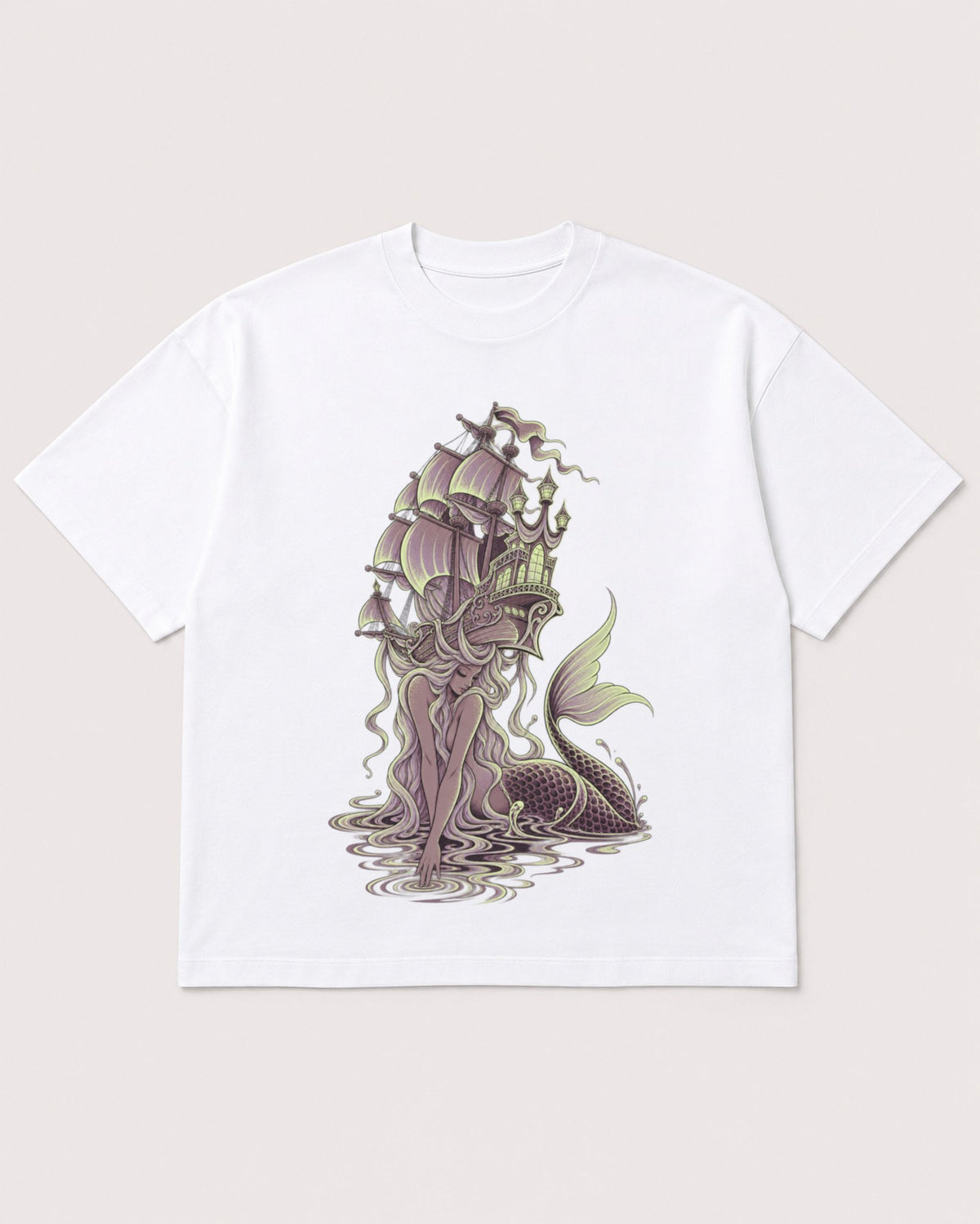 Mockup Boxy Heavyweight Tee White product