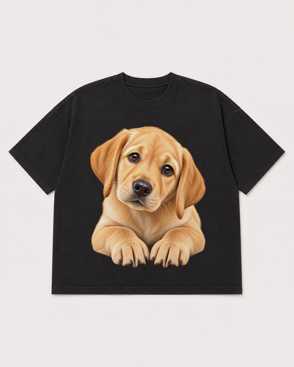 Mockup Boxy Heavyweight Tee Black product