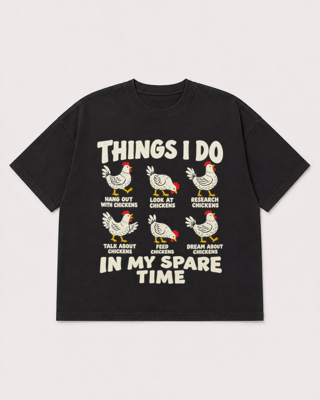 Mockup Boxy Heavyweight Tee Black product