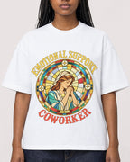 Mockup Boxy Heavyweight Tee White female close-up 04