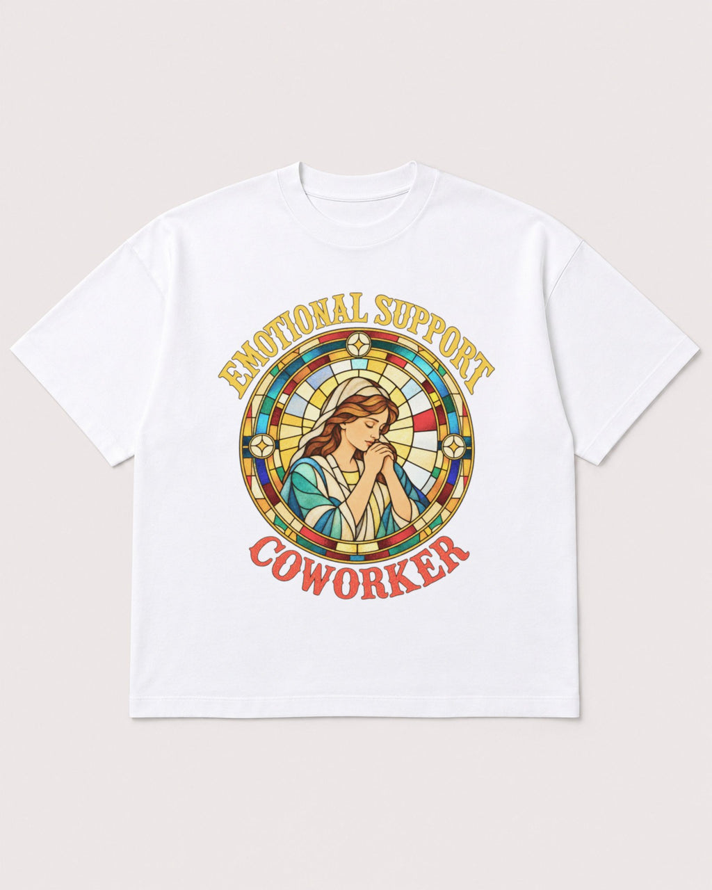 Mockup Boxy Heavyweight Tee White product
