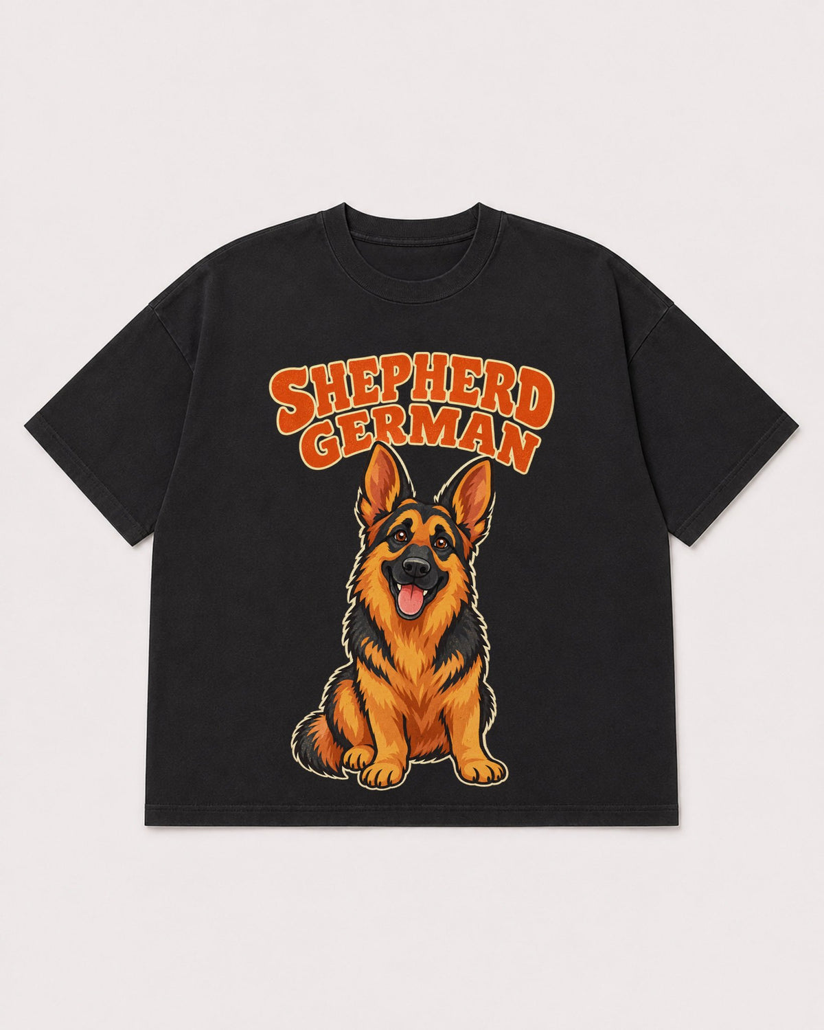 Mockup Boxy Heavyweight Tee Black product