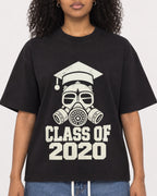Mockup Boxy Heavyweight Tee Black female close-up 05