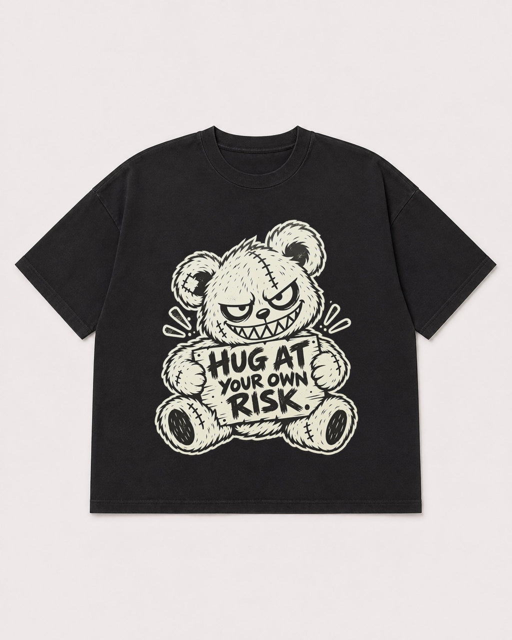 Mockup Boxy Heavyweight Tee Black product