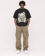 Mockup Boxy Heavyweight Tee Black male full-body 04