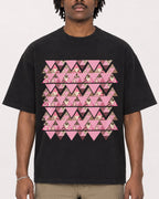 Mockup Boxy Heavyweight Tee Black male close-up 04