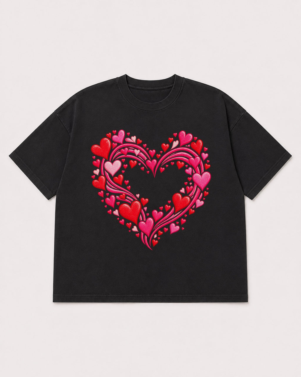 Mockup Boxy Heavyweight Tee Black product