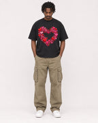 Mockup Boxy Heavyweight Tee Black male full-body 04