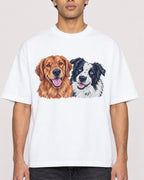 Mockup Boxy Heavyweight Tee White male close-up 10