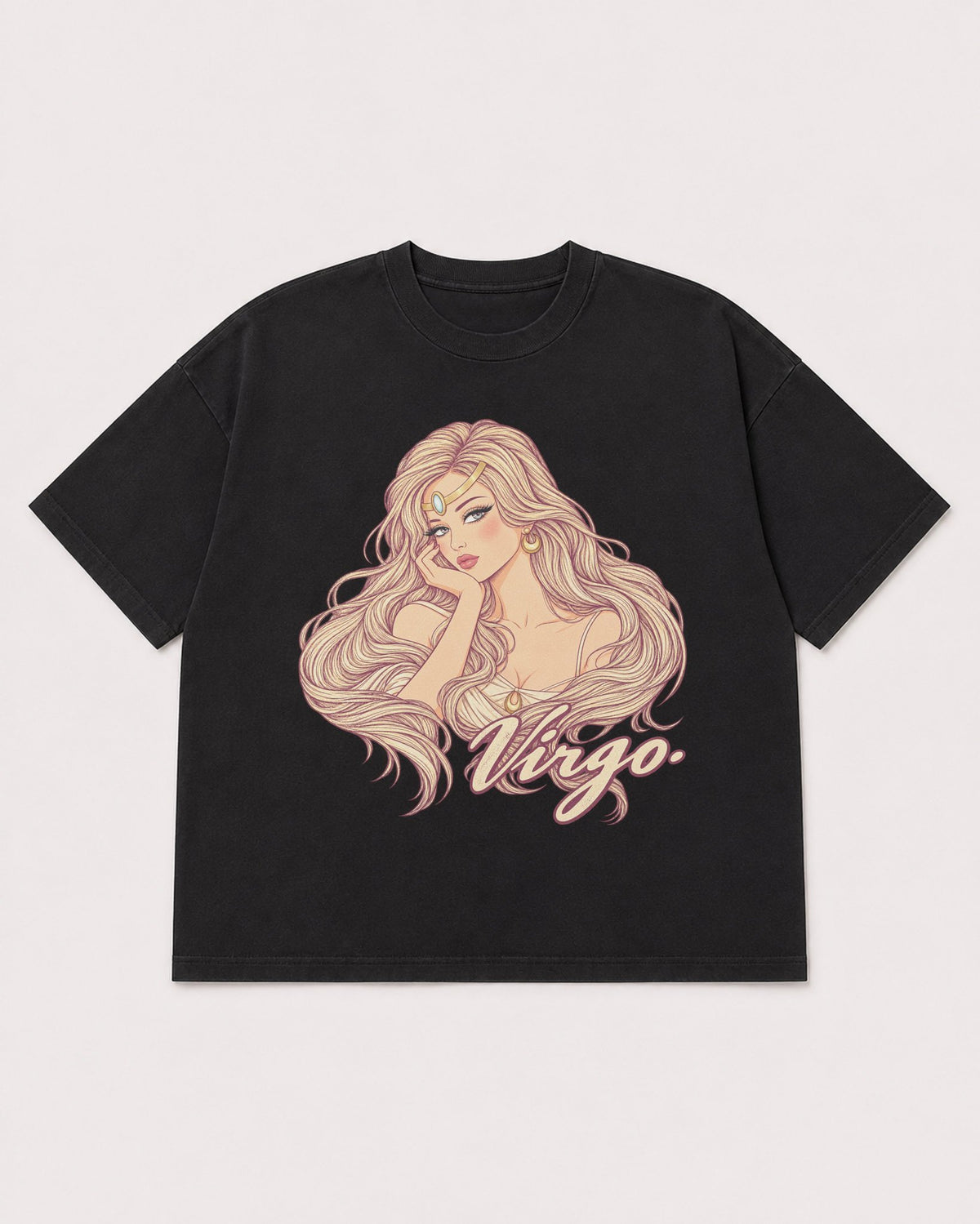 Mockup Boxy Heavyweight Tee Black product