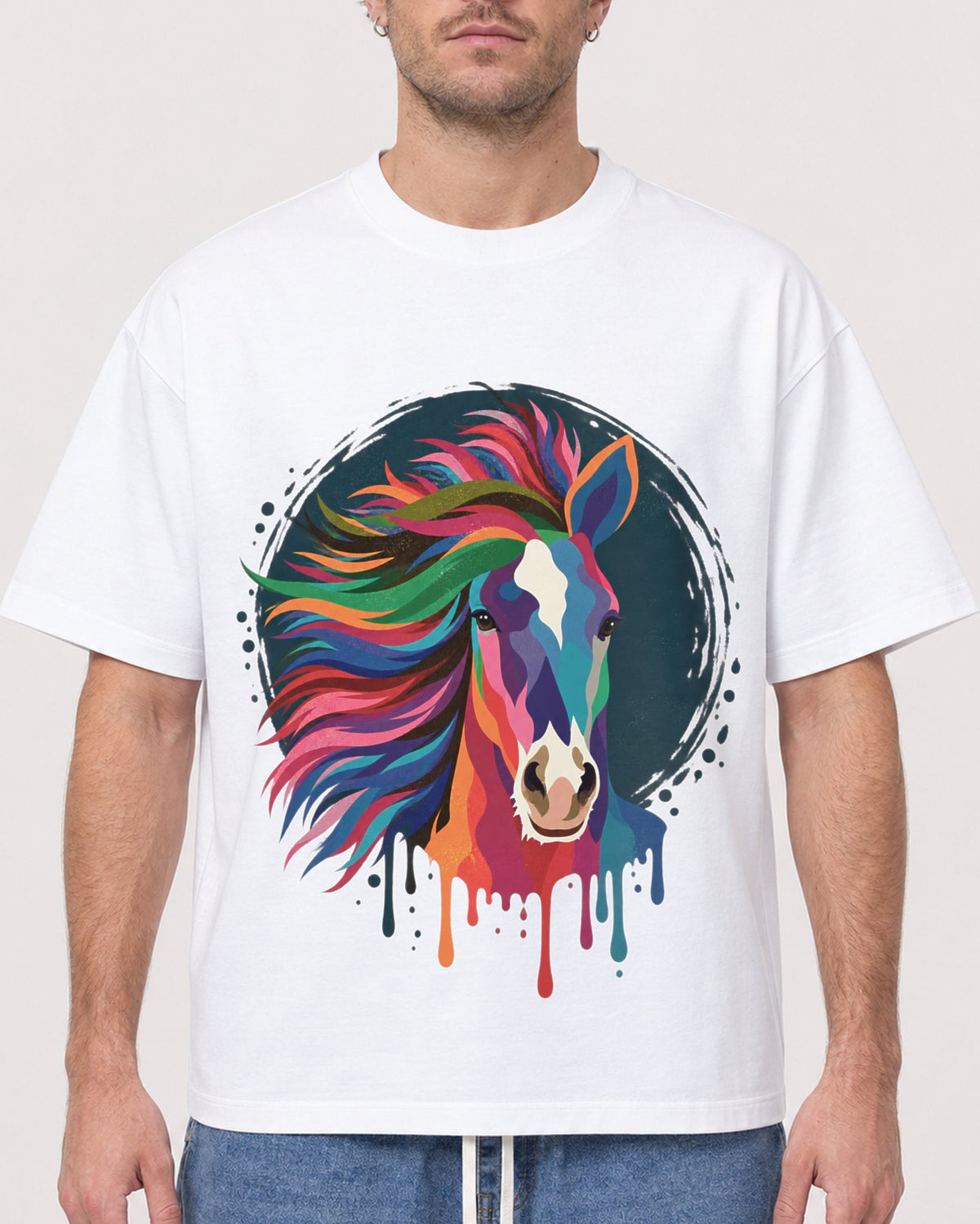 Mockup Boxy Heavyweight Tee White male close-up 08