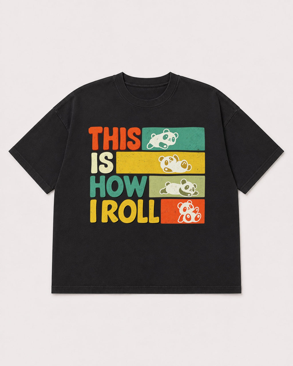 Mockup Boxy Heavyweight Tee Black product
