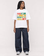 Mockup Boxy Heavyweight Tee White female full-body 04