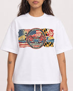 Mockup Boxy Heavyweight Tee White female close-up 06