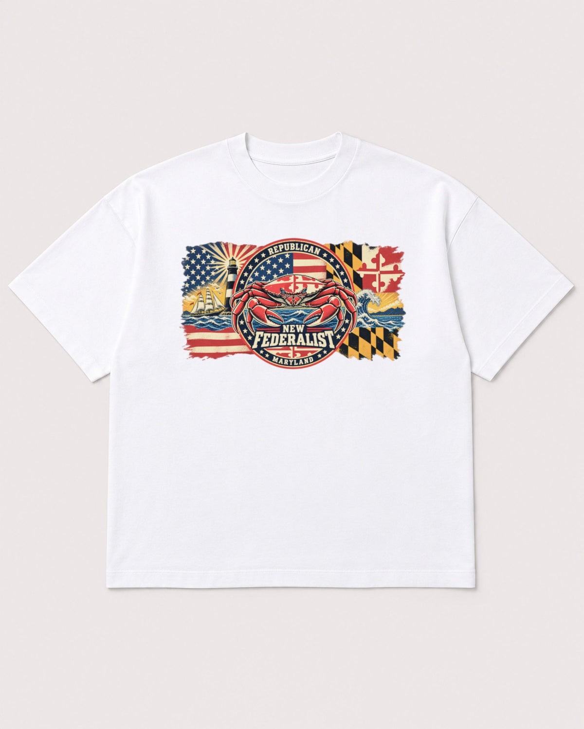 Mockup Boxy Heavyweight Tee White product