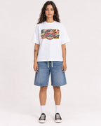 Mockup Boxy Heavyweight Tee White female full-body 06