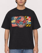 Mockup Boxy Heavyweight Tee Black male close-up 06