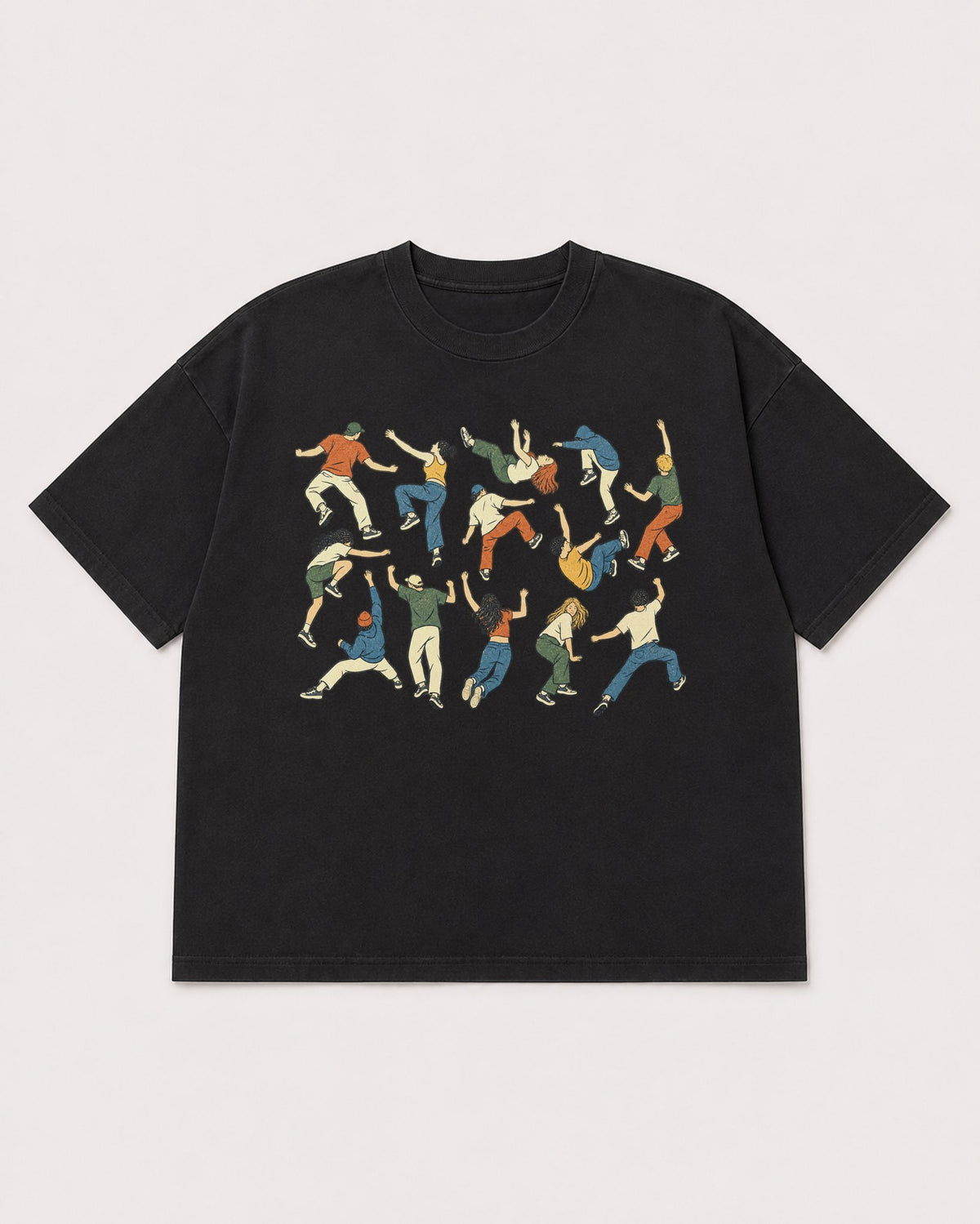 Mockup Boxy Heavyweight Tee Black product