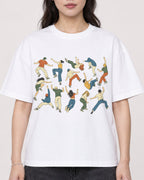 Mockup Boxy Heavyweight Tee White female close-up 03