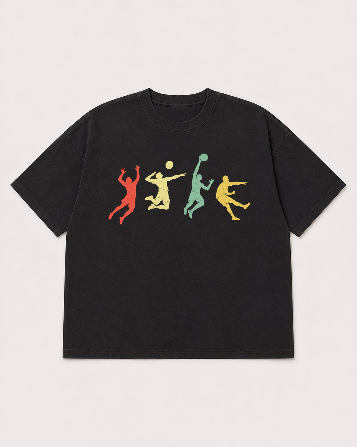 Mockup Boxy Heavyweight Tee Black product