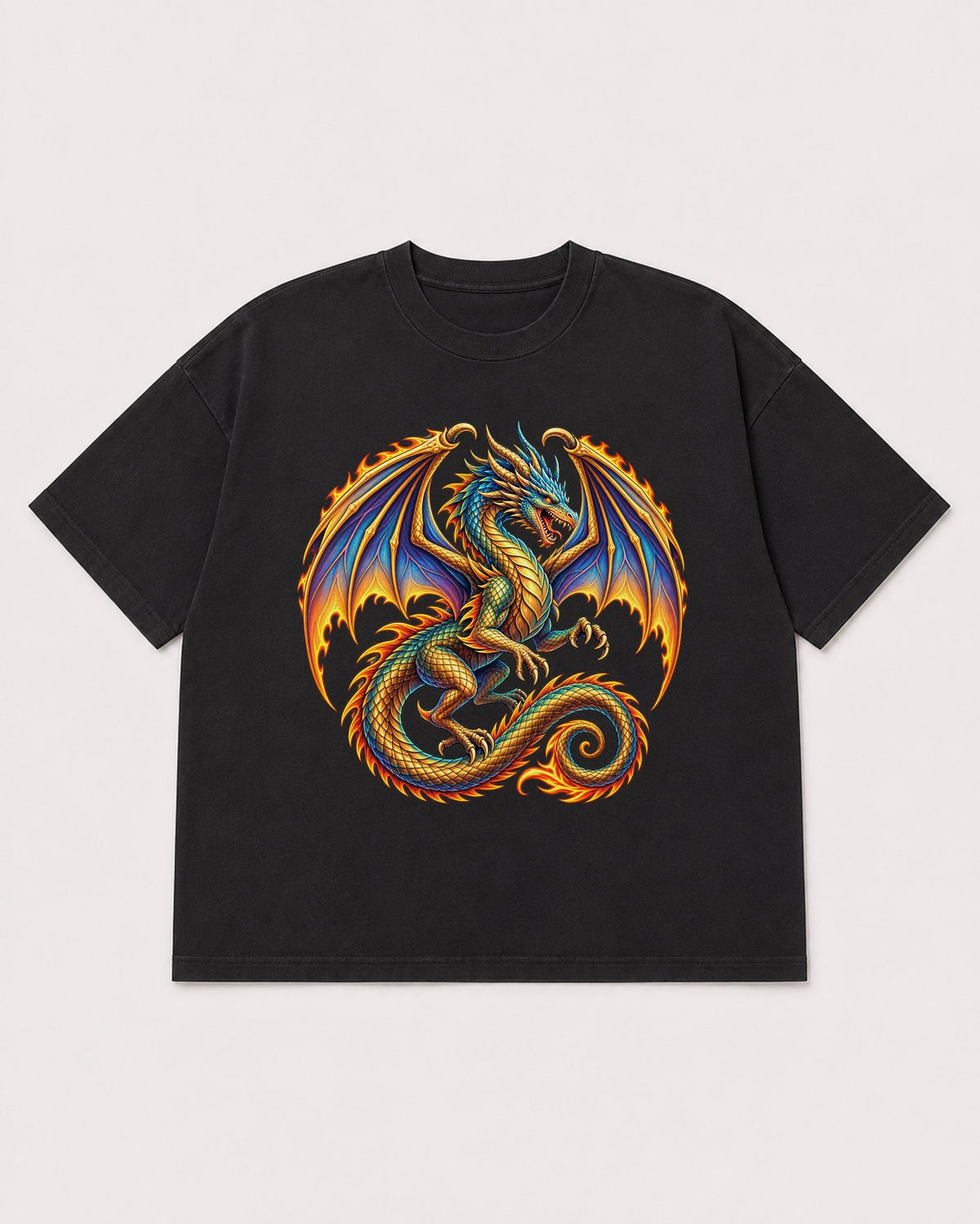 Mockup Boxy Heavyweight Tee Black product