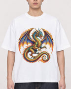 Mockup Boxy Heavyweight Tee White male close-up 01