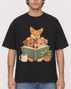 Mockup Boxy Heavyweight Tee Black male close-up 06