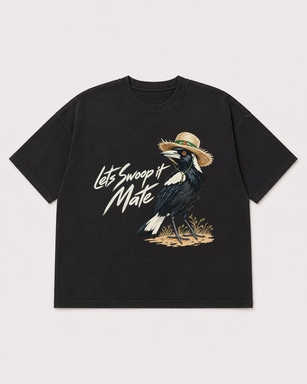 Mockup Boxy Heavyweight Tee Black product