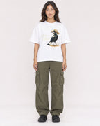Mockup Boxy Heavyweight Tee White female full-body 02