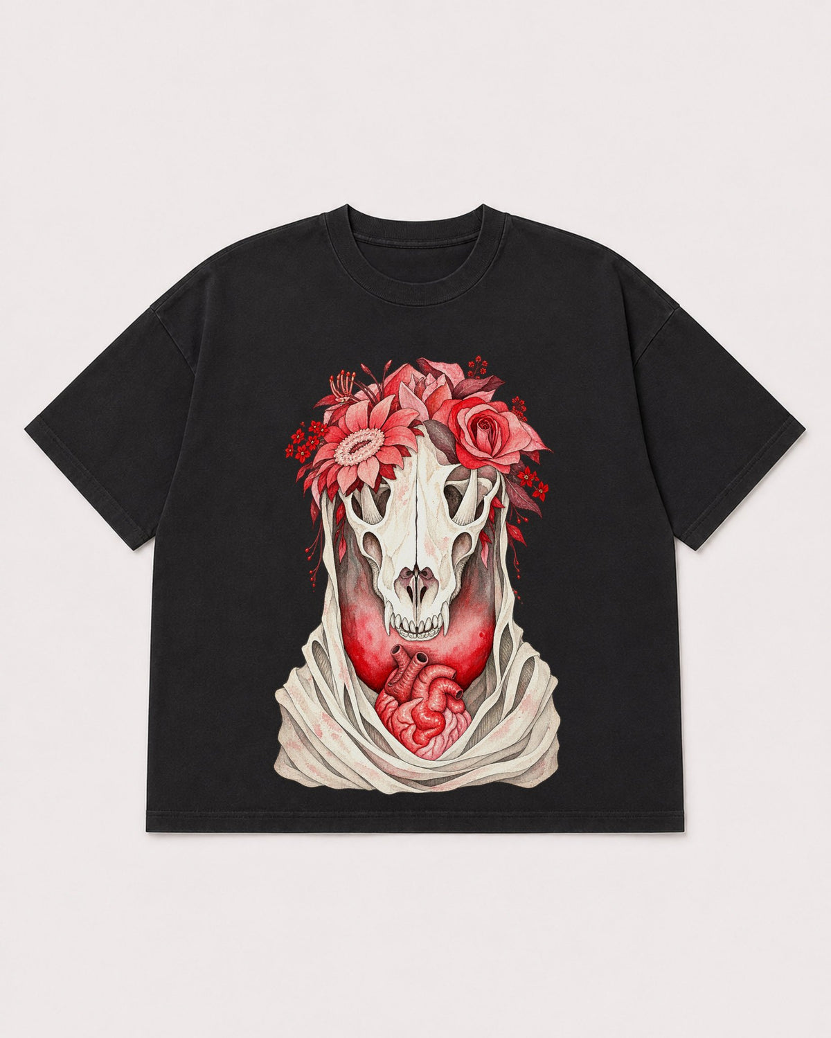 Mockup Boxy Heavyweight Tee Black product