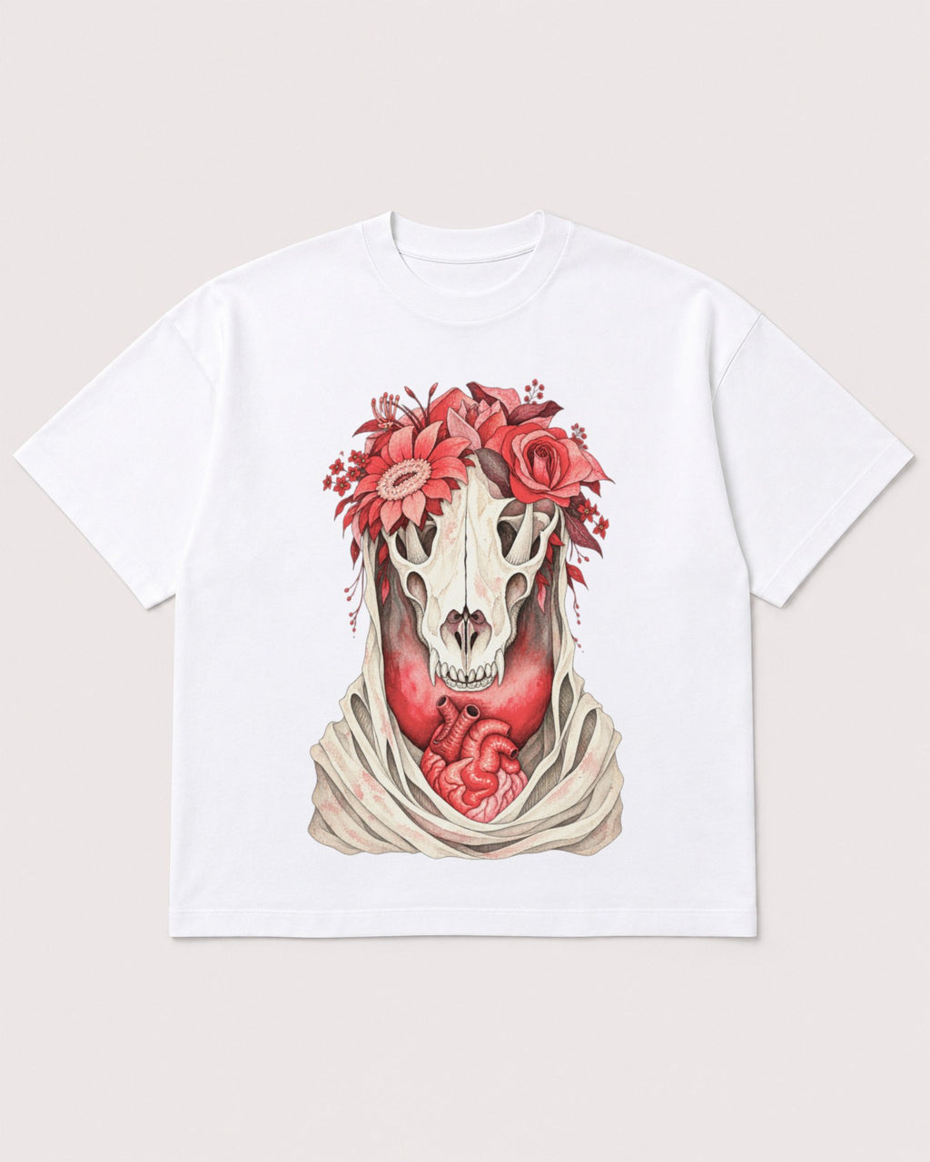Mockup Boxy Heavyweight Tee White product