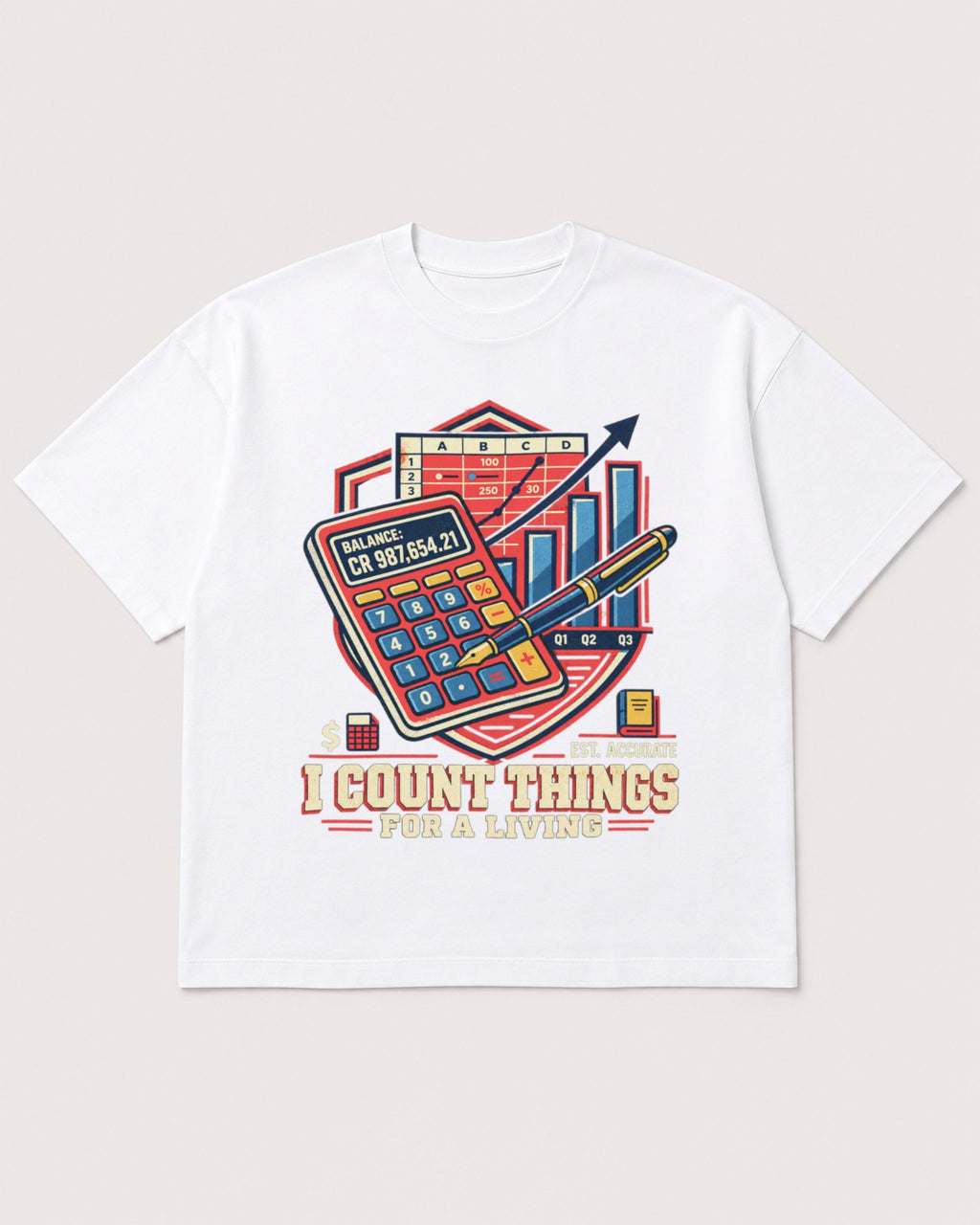 Mockup Boxy Heavyweight Tee White product