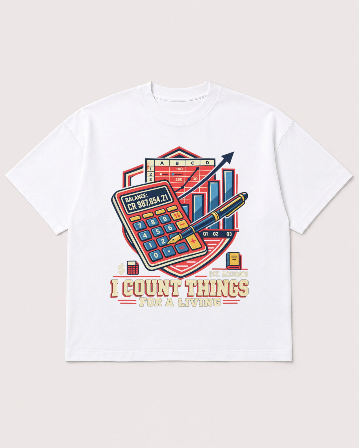 Mockup Boxy Heavyweight Tee White product