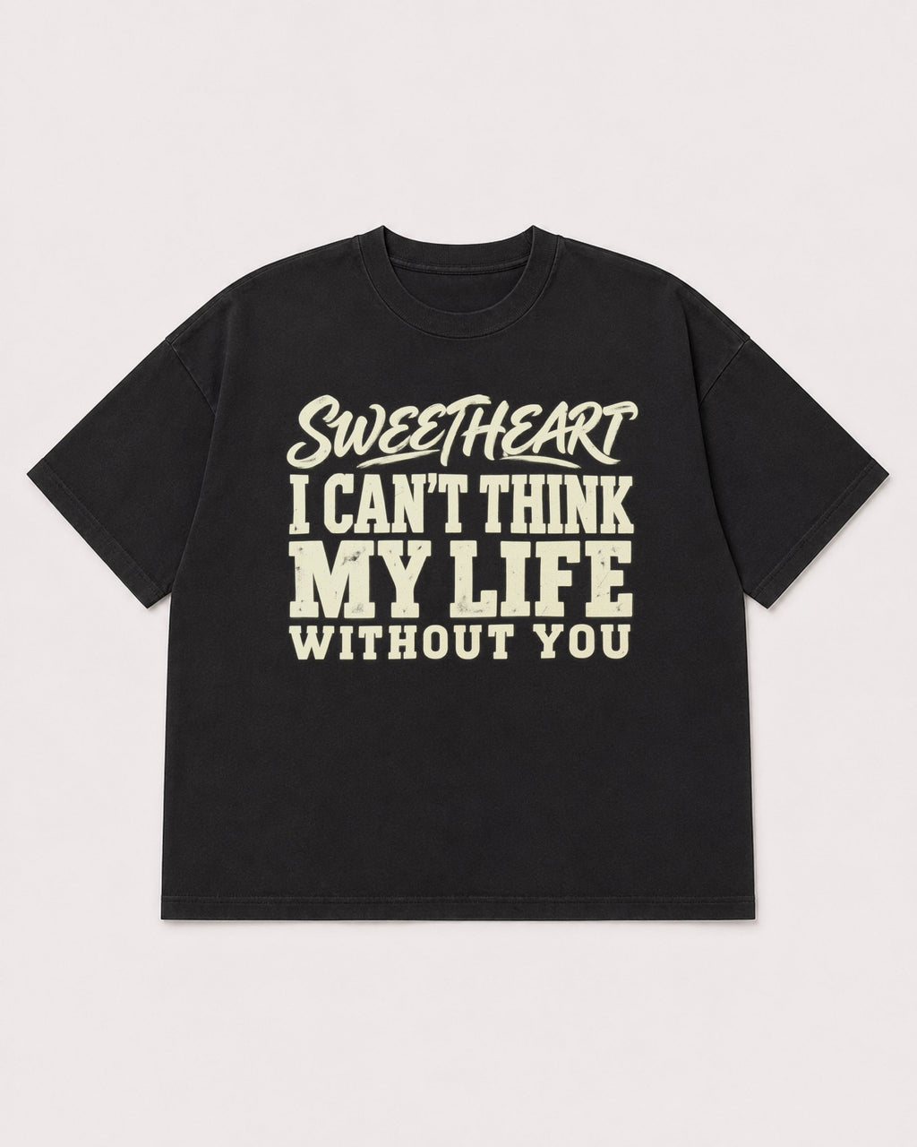 Mockup Boxy Heavyweight Tee Black product