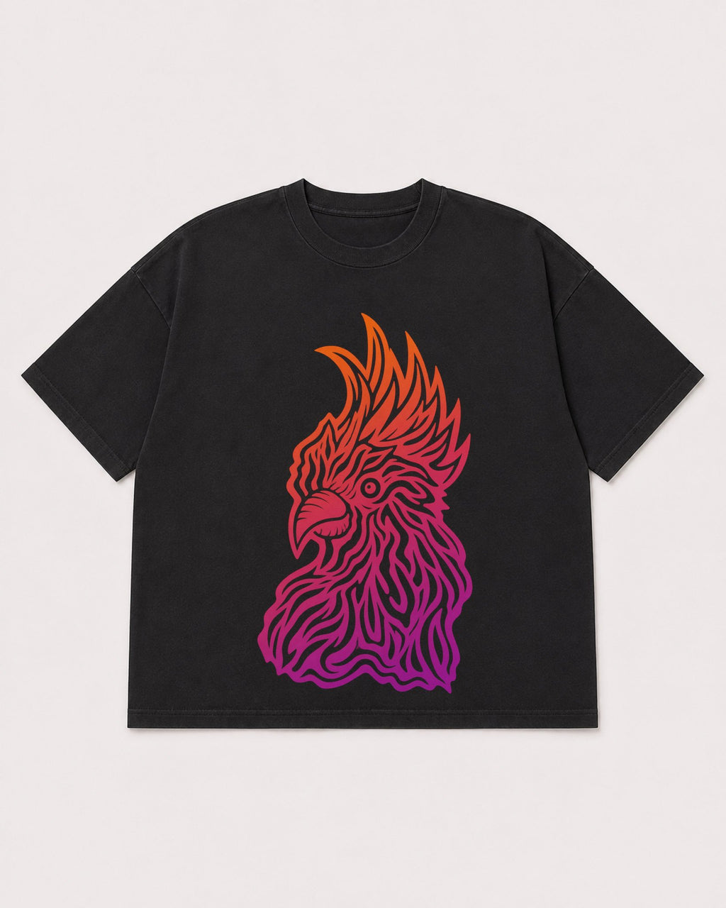 Mockup Boxy Heavyweight Tee Black product
