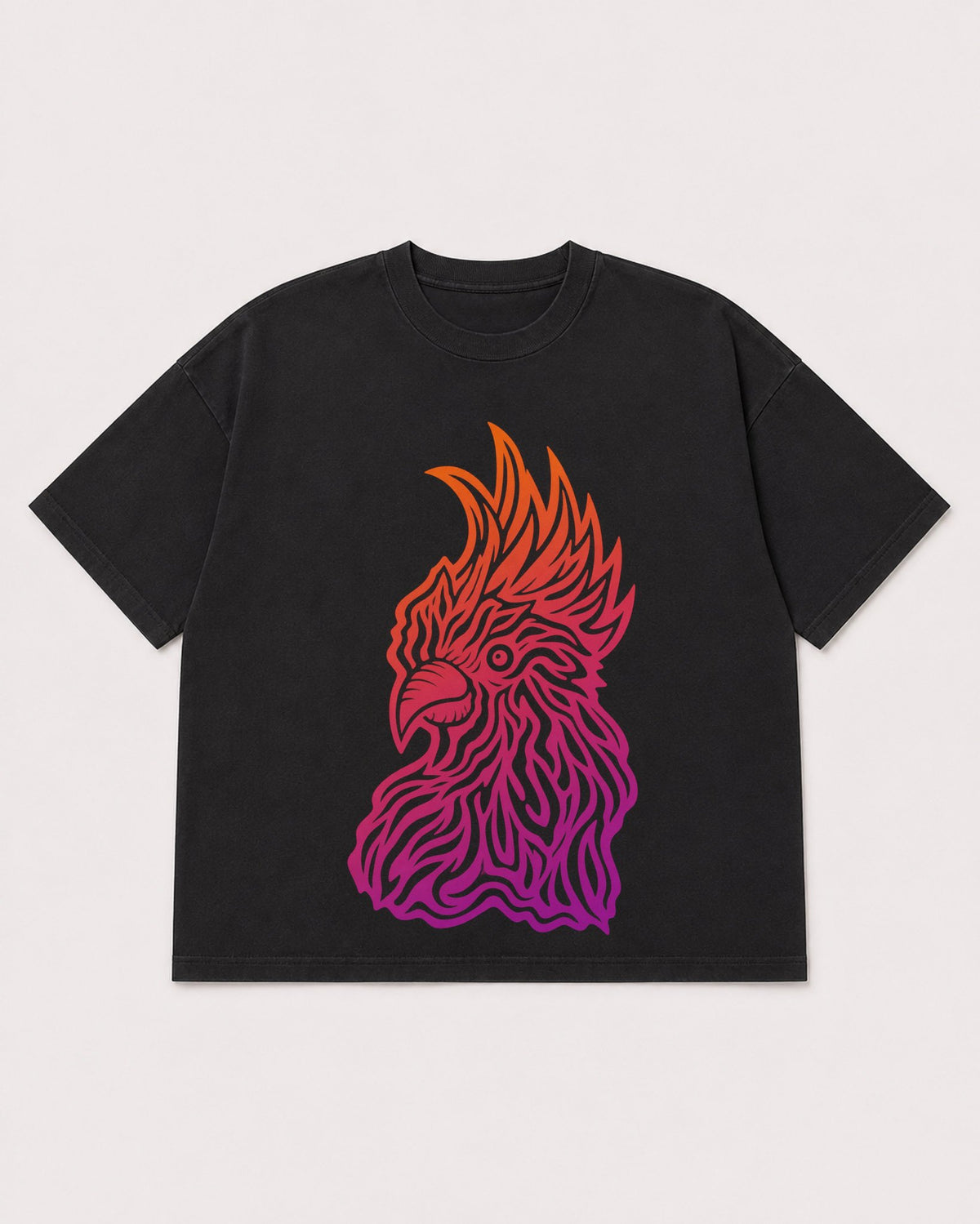 Mockup Boxy Heavyweight Tee Black product